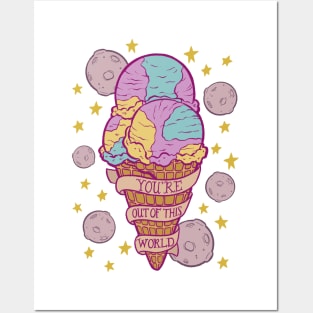 Out of This World Ice Cream Posters and Art